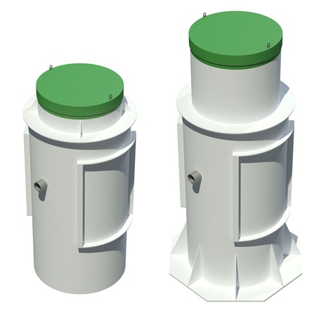 Современная станция очистки бытовых стоков на шесть человек