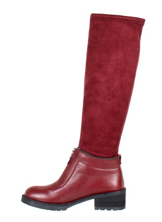 Kadın botları, hakiki deri, streç<G931>