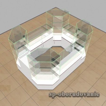 Павильон призма из дсп и стекла 1600х2000х2500