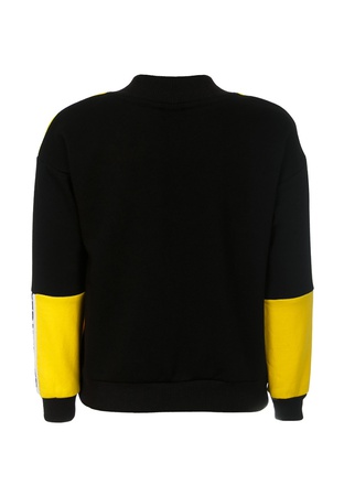 Свитшот желто-черный с тесьмой на рукаве Yumster YC.02.09.009