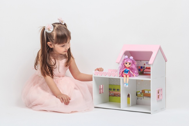 Dollhouse "Mini" with a balcony