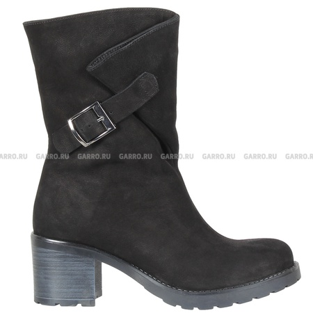 جزمة 7166، أسود، nubuck طبيعي، فرو