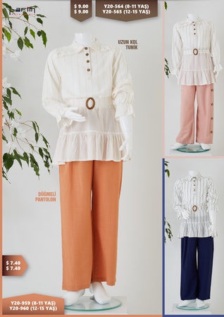 Туника с длинным рукавом / брюки