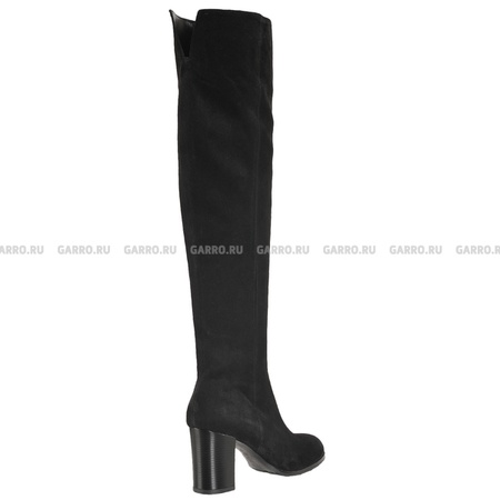 Сапоги 735 чёрные, натуральная замша