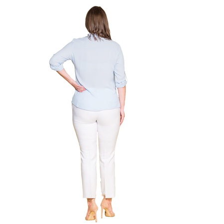 Büyük Beden Klasik Krep Gömlek