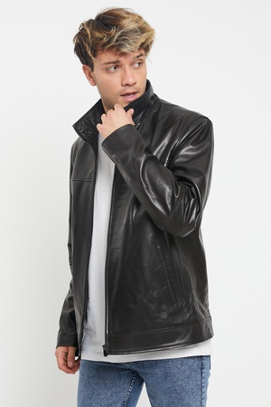 Leather jacket for men - Regular Fit