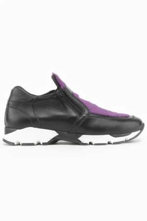 SP042 siyah ve mor spor ayakkabı