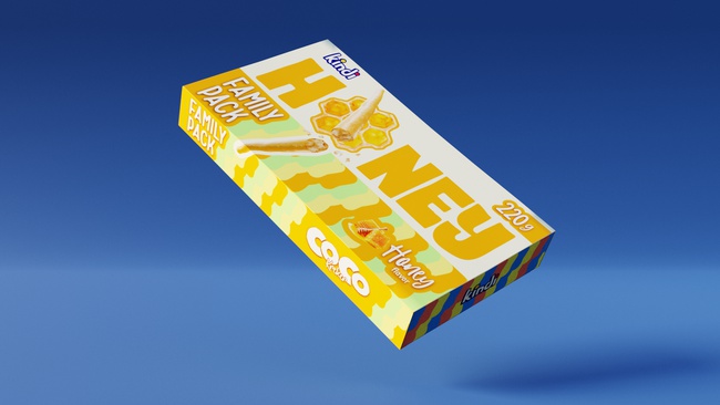 Crackers 220 gr, honey flavor (family pack)