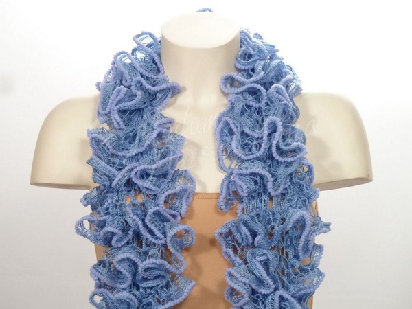 Шарф Из Ленточной Пряжи