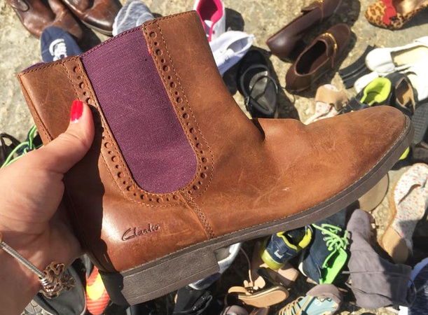 Обувь женская мужская детская оптом секонд-хенд second-hand из Англии крем grade creame A extra спортивная сток