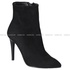 Ботильоны 7004 чёрные,натуральная замша,байка