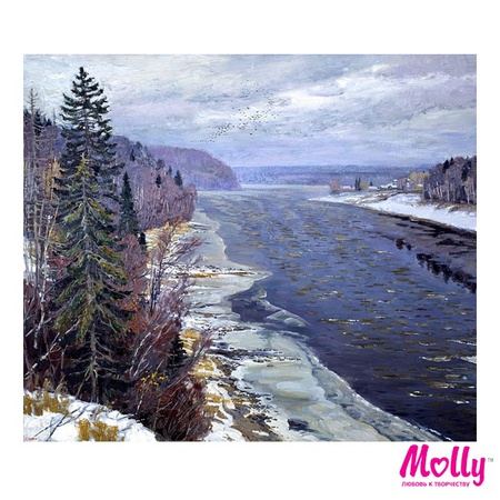 Painting by numbers Glazunov. The first snow on the Dvina