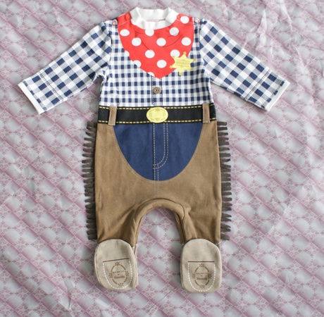 Printed Cowboy Babygrow Jumpsuit