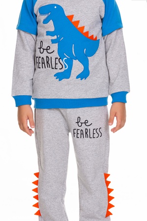 Костюм для мальчиков с вышивкой динозавров 2/9 лет, серия из 4 предметов