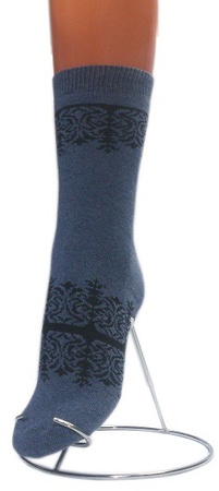 Носки женские внутримахровые (арт. 08в7) «Зимние узоры»
