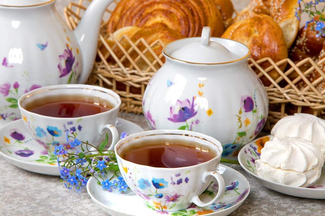 Сервиз чайный - Акварелька(Белый лебедь, 14 пред.)