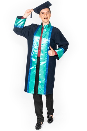 Üniversite akademik doktora kıyafeti ve mezuniyet cübbesi/elbisesi