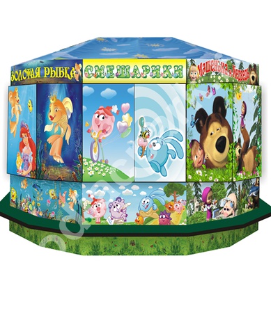 Аттракцион «Машенька и Медведь, Смешарики, Рыбалоч