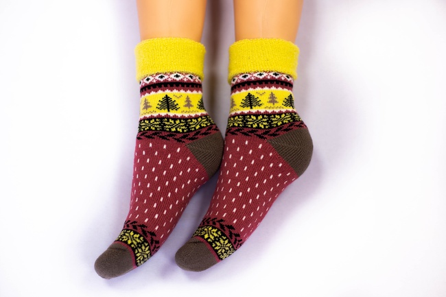 Women's terry socks. Season winter