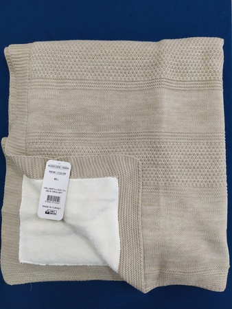 Wellsoft Peluşlu Çelik Örgü Bebek Battaniyesi