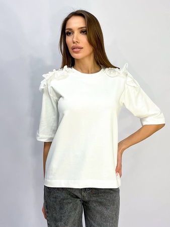 Классическая футболка с рюшами