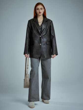 Кожанный жакет П-82