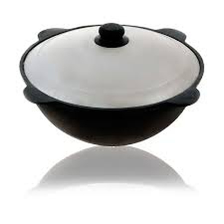 Uzbek cast iron cauldron