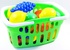 Игрушка пластмассовая "НАБОР ФРУКТОВ в корзине" (1