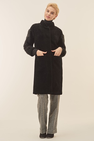 Пальто женское Silverfox модель 804-черный