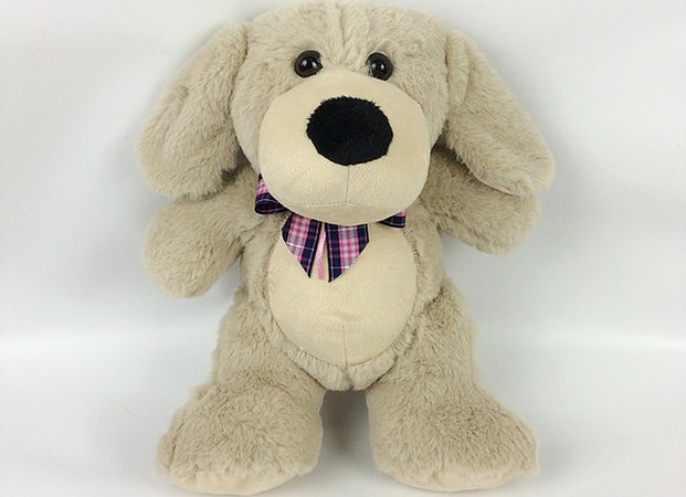 Игрушка мягконабивная Собачка с бантом 34см