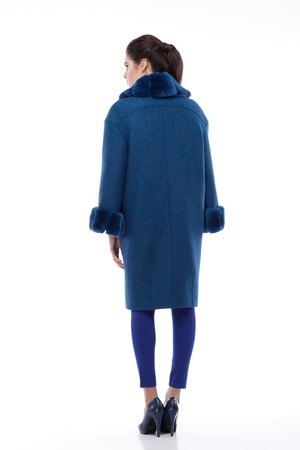 Зимнее пальто Монро с утеплителем, шерсть Италия