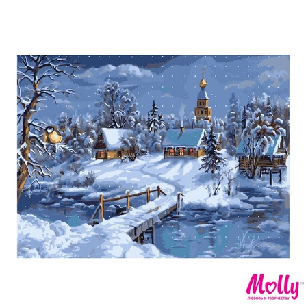 Картина по номерам Зимнее утро