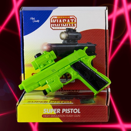 带聚光红外激光的音乐玩具枪