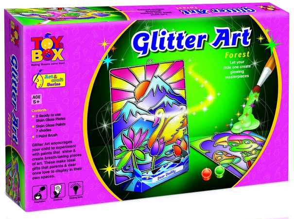 Раскраска блестками