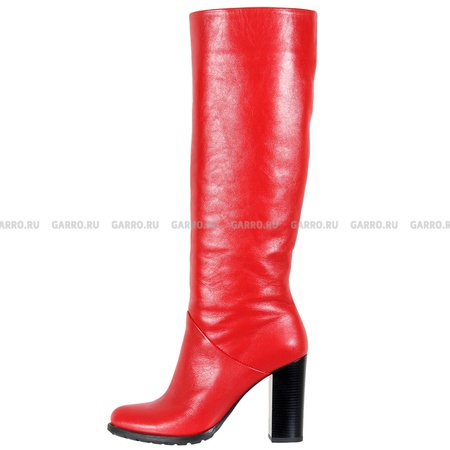 Сапоги 8001 красные, натуральная кожа