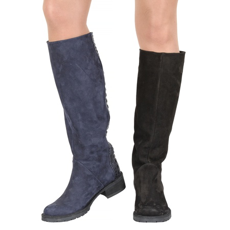 Женские сапоги, нубук, кожа <G5715>