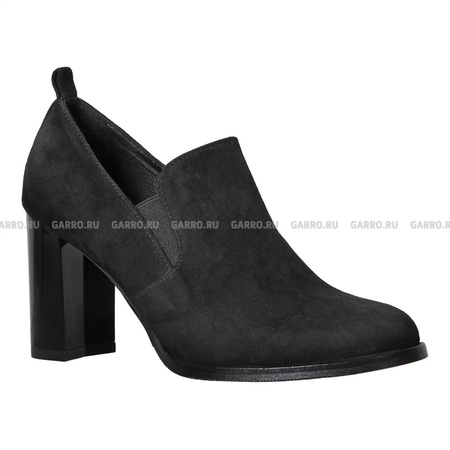 Туфли 8187 чёрные, натуральная замша