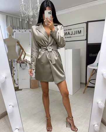 Жакет атласный полный молд. Модель 5079