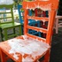 rustik country style table and chairs/ folding plywood chairs