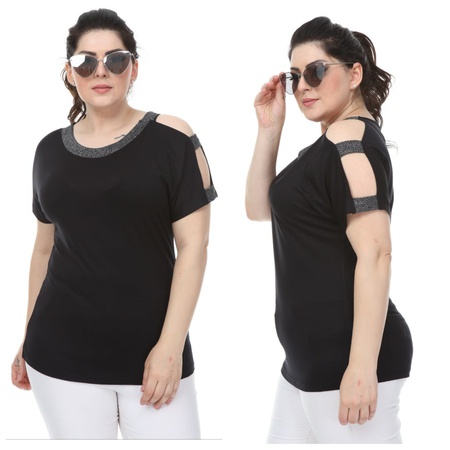 Блузка с открытыми плечами