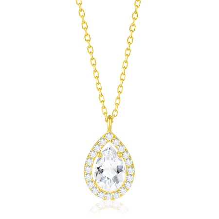 Even & Pétra 14 Ayar Altın Taşlı Damla Kolye