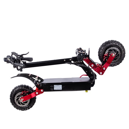 Çift Motorlu Elektrikli Scooter 6000w 60v Yetişkin İçin 11 "Off Road Yağ Lastikleri Hızlı Hız