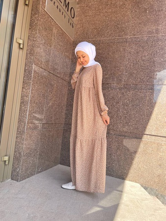 Платье-ярус цветочный