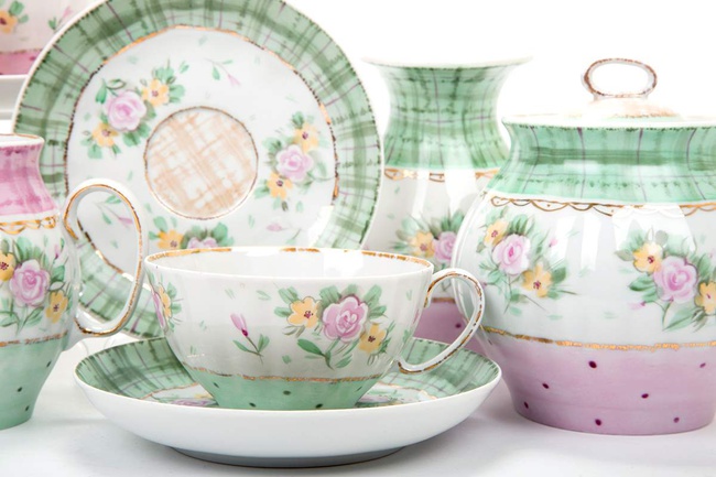 Сервиз чайный 15 предм. Белый лебедь Кантри