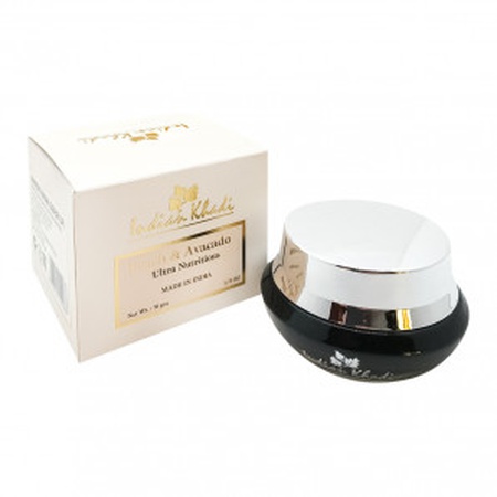 Крем питательный разглаживающий с персиком и авокадо Indian Khadi 50г