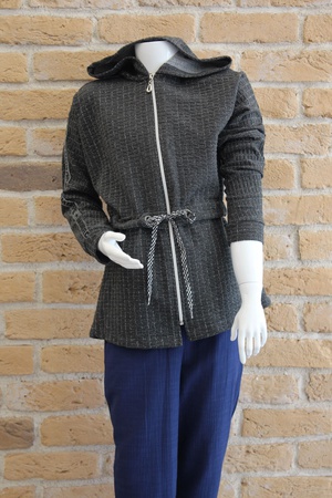 SİMLİ KAPŞONLU TUNİK