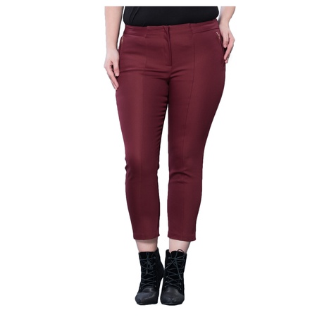 Büyük Beden Yüksek Bel önü dikişli pantolon