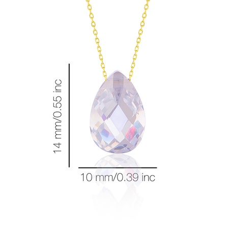 Even & Pétra 14 Ayar Altın Beyaz Damla Taş Kolye