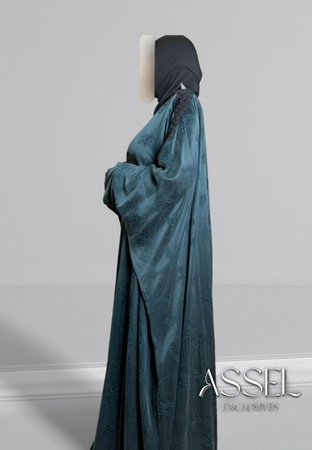 Abaya Farasha Assel Exclusives Dark Teal
