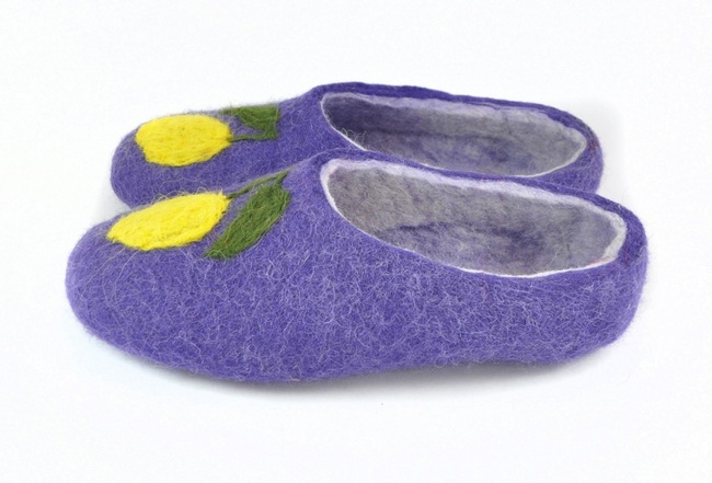 Войлочные тапочки «Лимон»